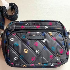 Lug Carousel XL 2 Crossbody Bag purse NEW WITH TAGS NWT  PAWS BLACK